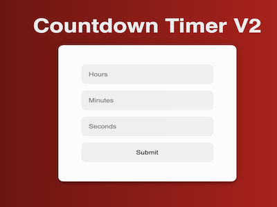 Count Down Timer V2