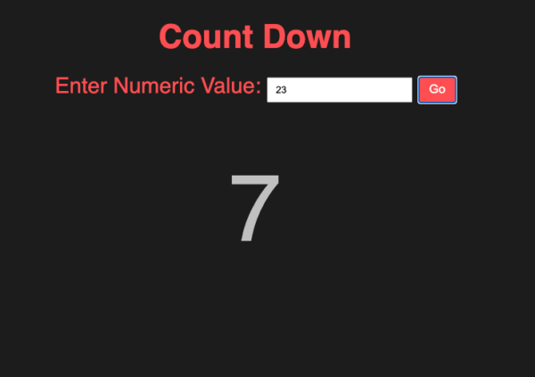 Count Down Timer